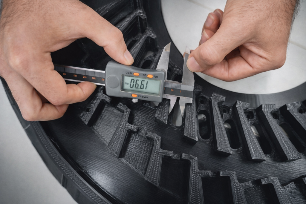 A impressão 3D mantém repetibilidade dimensional na produção de lotes?